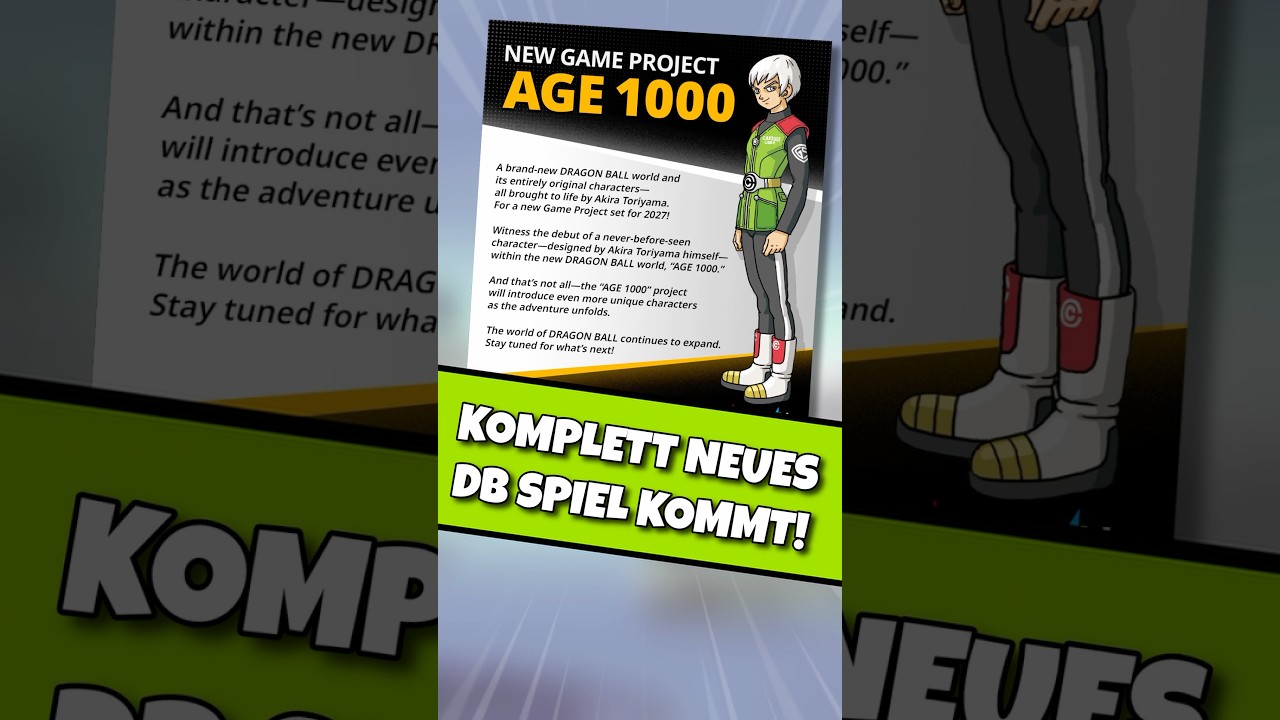 Neues Dragon Ball Spiel: Project Age 1000