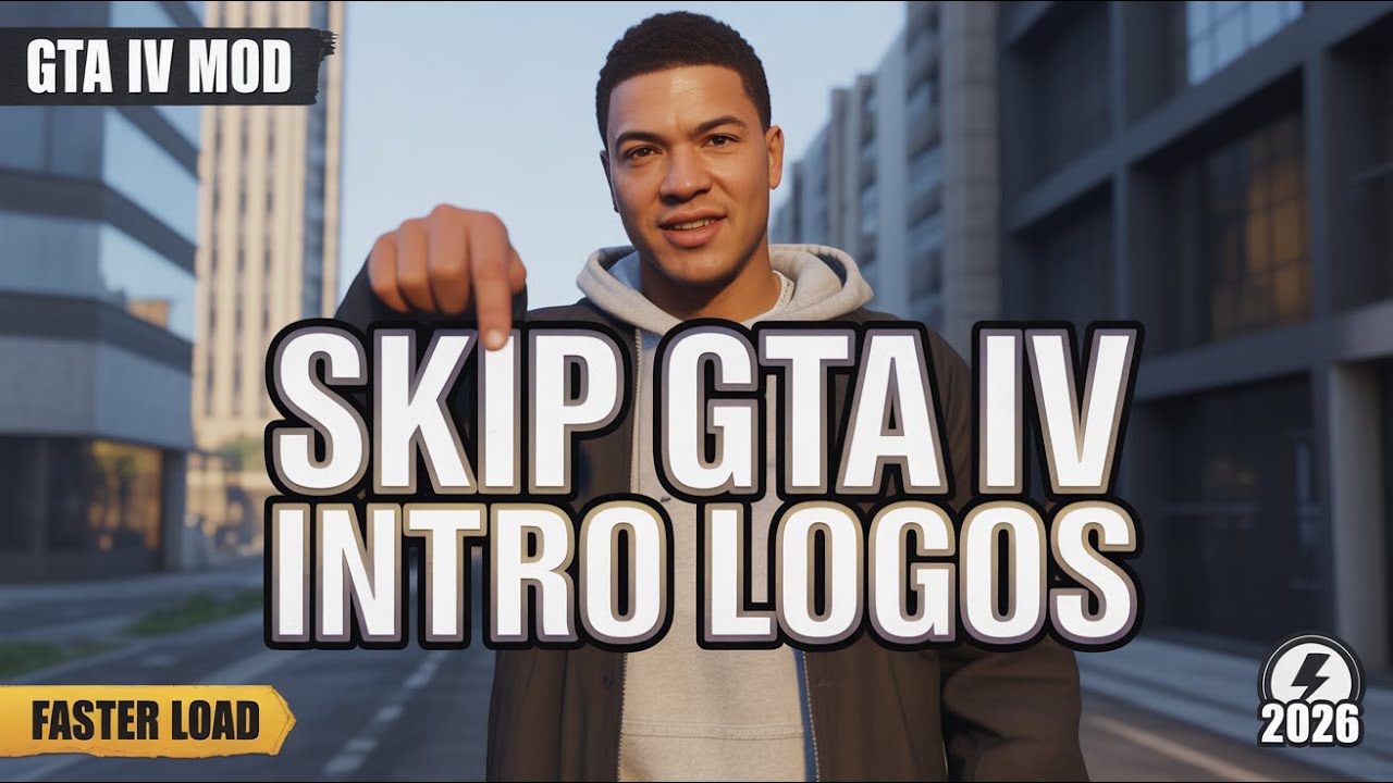 GTA IV No Intro Logos Mod | Skip Startup Logos & Load Faster (2026 ...