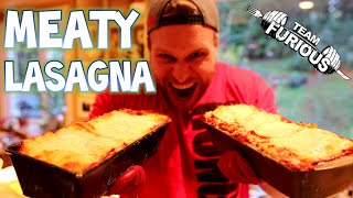 Massive Meaty Lasagna (1000+ GRAMS OF PROTEIN!) | Furious Pete