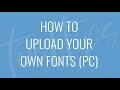 How to Upload Fonts in PicMonkey on a PC