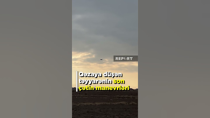 Qəzaya düşən təyyarənin son çətin manevrləri - ANBAAN GÖRÜNTÜLƏR
