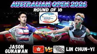 🔥BRILLIANT PLAY🔥Jason GUNAWAN (HKG) vs LIN Chun-Yi (TPE) | Australian Badminton Open 2026