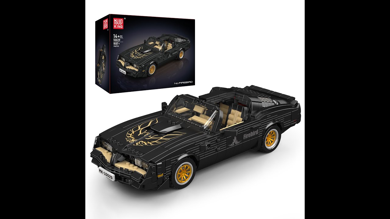 Mould King 10029 Set Auto Sportiva Firebird | 1557+ Pezzi | Modello American Muscle Con Sterzo Funzionante | Regalo Per Adulti E Ragazzi 14+ - 3
