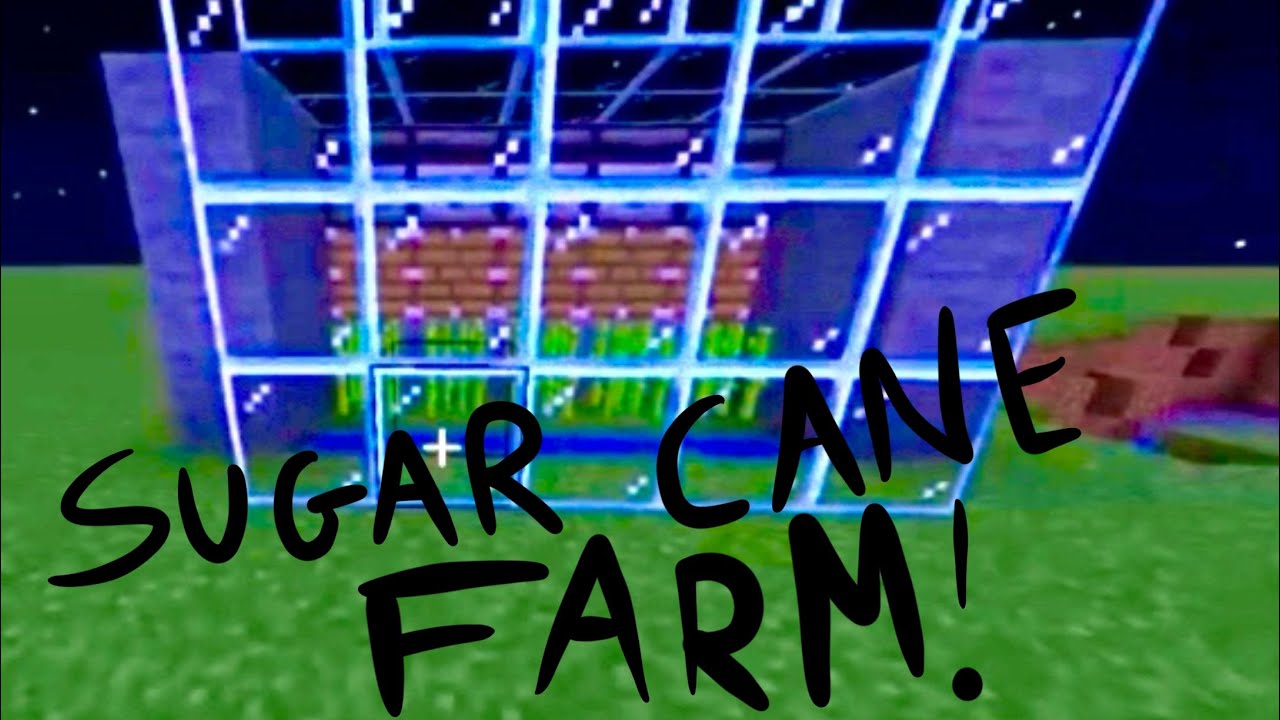 How to build an automatic sugar cane farm in minecraft - YouTube