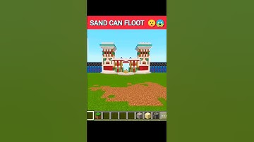 SAND & GRAVEL THIS BLOCKS ARE NOT FLOAT BUT? 😯😱 #minecraft #shorts #SMASHOP