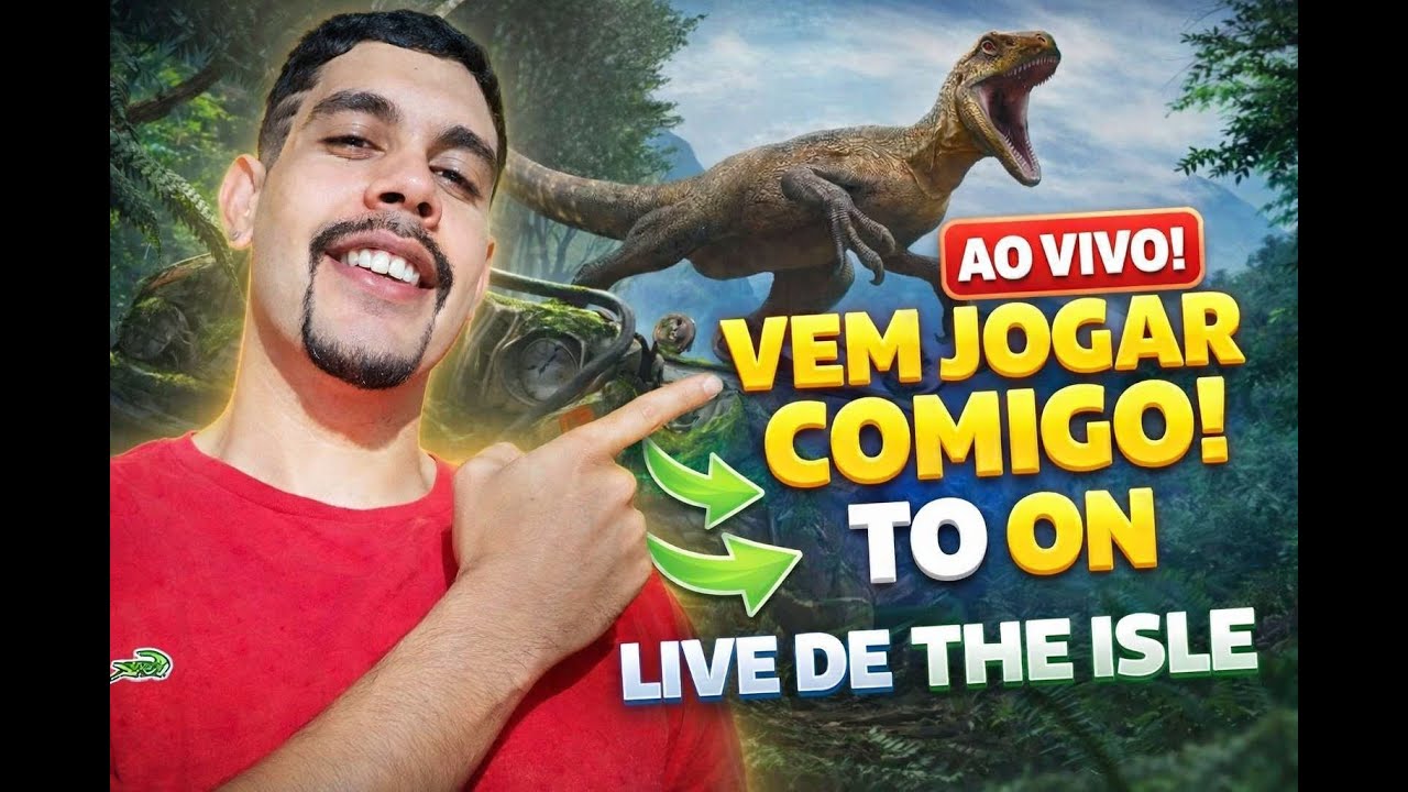 🔴 LIVE THE ISLE 🦖 REX-REX | SOBREVIVÊNCIA E CAÇA – VEM JOGAR COMIGO! | TUEIO GAMEPLAY