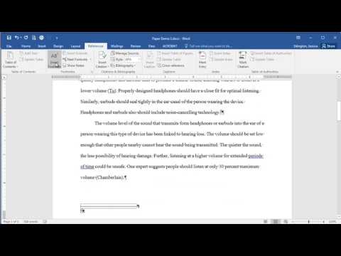 Video: How To Make A Footnote In Word