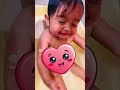 Momo S First Bath His Cutest Reaction Ever Shorts Momomoments Cutebaby 