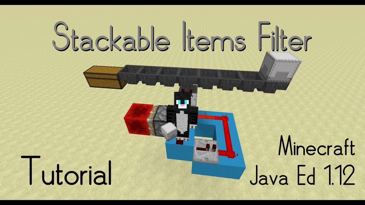 Stackable Items Filter (Minecraft Java Ed v 1.12) - YouTube