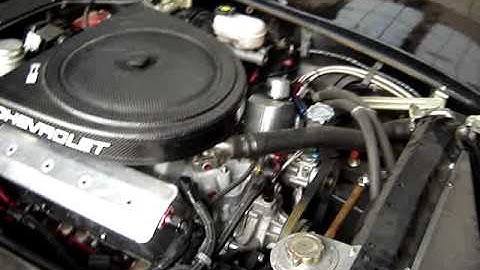 1977 Corvette Pro Touring. Hooker sidepipes.