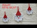 hiasan pohon natal rajut terbaru | santa claus | Christmas tree ornament crochet tutorial