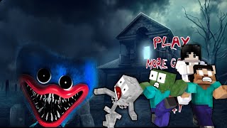 HUGGY WUGGY | Giant Poppy Playtime - Monster School - Minecraft Animation