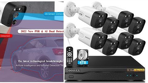 4K/8.0 Megapixel & 130° Ultra Wide-Angle | 2-Way Audio AI Detected POE Security Camera Systems