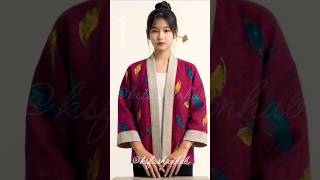 women elegant hanbok easy ✂️ to make #viralshorts #shorts #diy #fashion #sewing