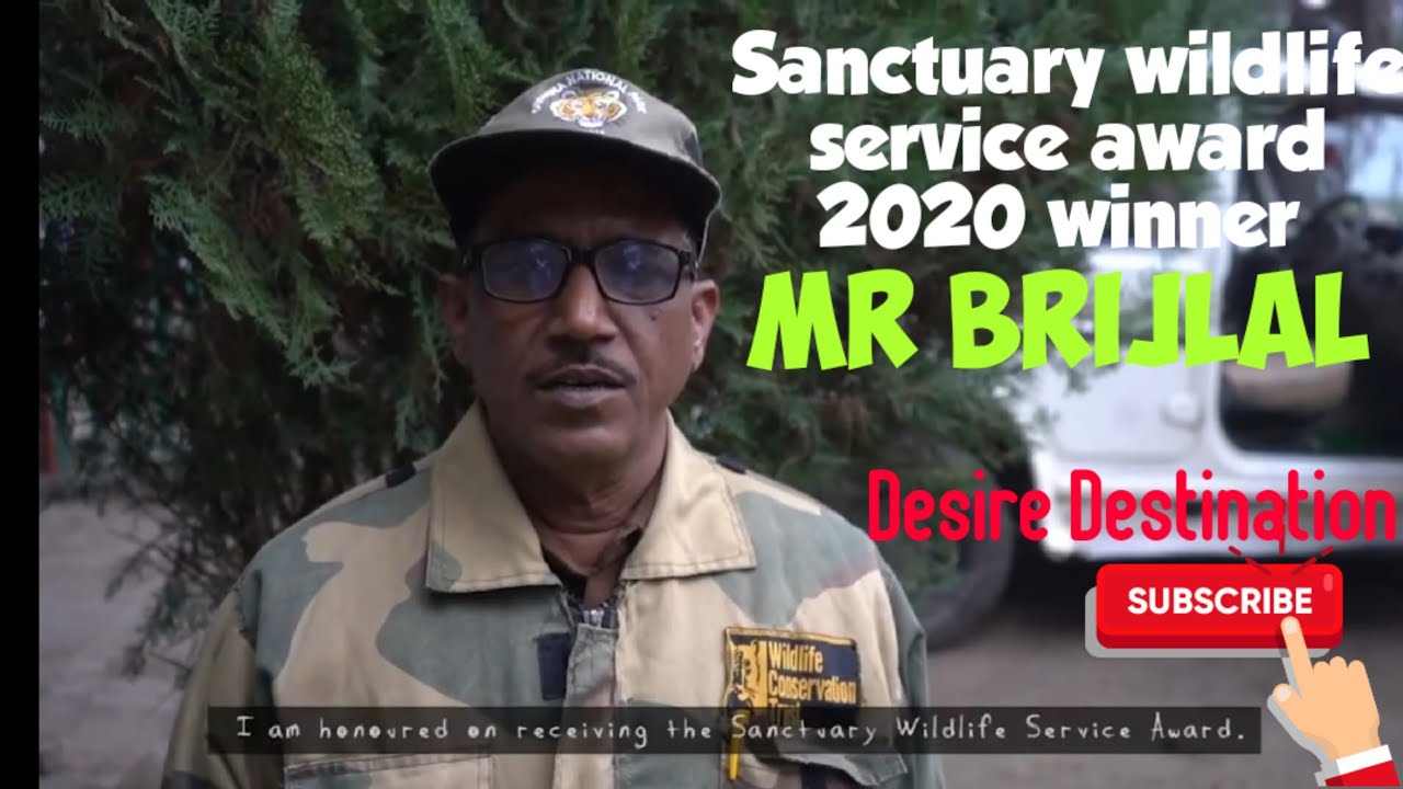 Grandfather won Sanctuary wildlife service award 2020 