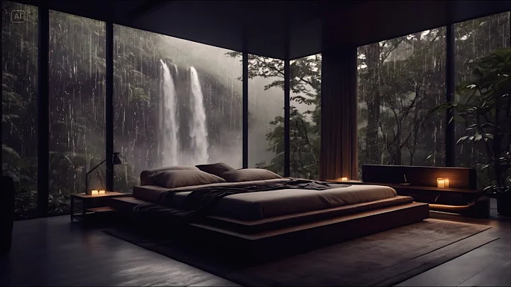 Relaxing Sleep Music for Insomnia Healing - 🌧️ Rain Sounds in Cozy Bedroom - Calming Sleep Music