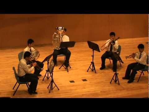 97學年度全國賽銅管五重奏國中組東山高中國中部演出