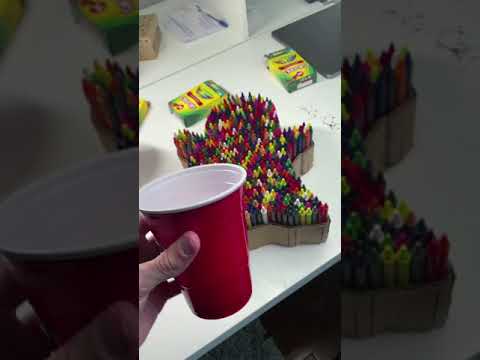 Colourful Snapchat Logo Made With Crayons!!! Shorts