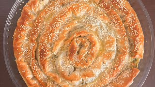 עלי פילו עם תרד וגבינות