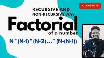 C Programming | Factorial of a number both recursive & non-recursive way | JNTU R18