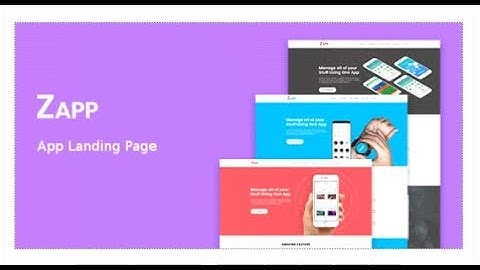 Zapp - App Landing Page | Themeforest Templates