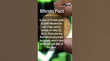 Amazing Bitcoin History: 10,000 Bitcoins for Pizza #shorts #crypto