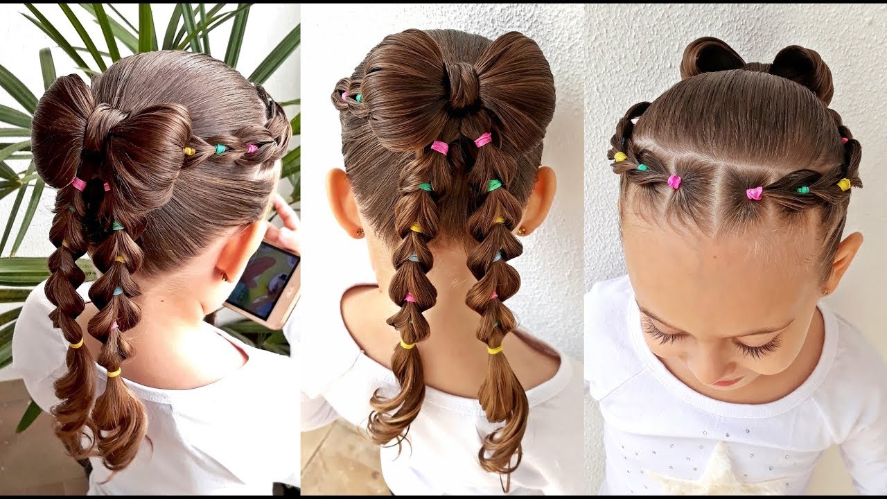 Penteado infantil simples com laço: passo a passo fácil