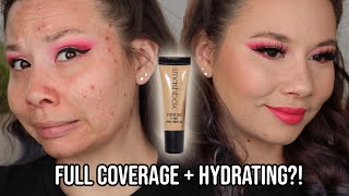 Smashbox 24 HR. Hydrating Foundation | Wear Test on ACNE + DRY + Texture