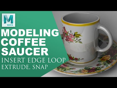 Modeling a Coffee Saucer Plate in Maya