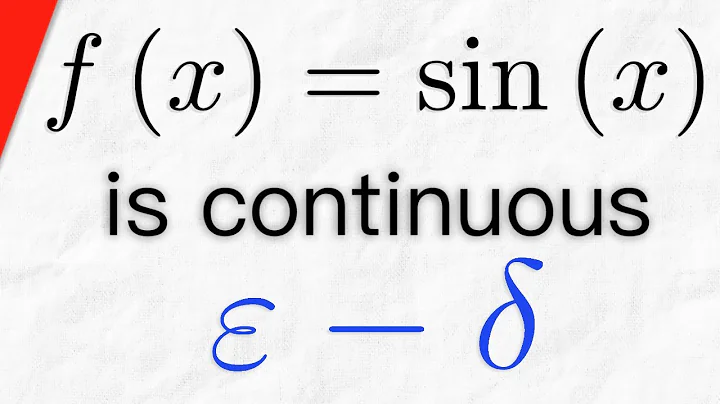 Proof f(x)=sin(x) is Continuous using Epsilon Delta Definition | Real Analysis