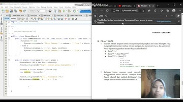 Praktikum Struktur Data || Modul 5 (Recurtion)