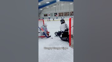 Fun Hockey Goalie Drill 😳 #hockey #icehockey #nhl #hockeygoalie