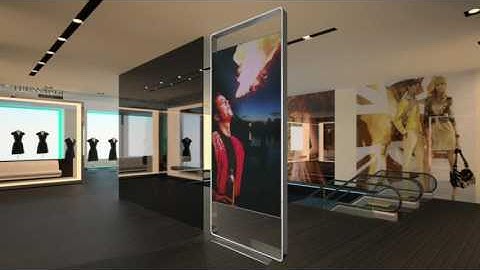 RGB dynamic lightbox with animations on pearl texile