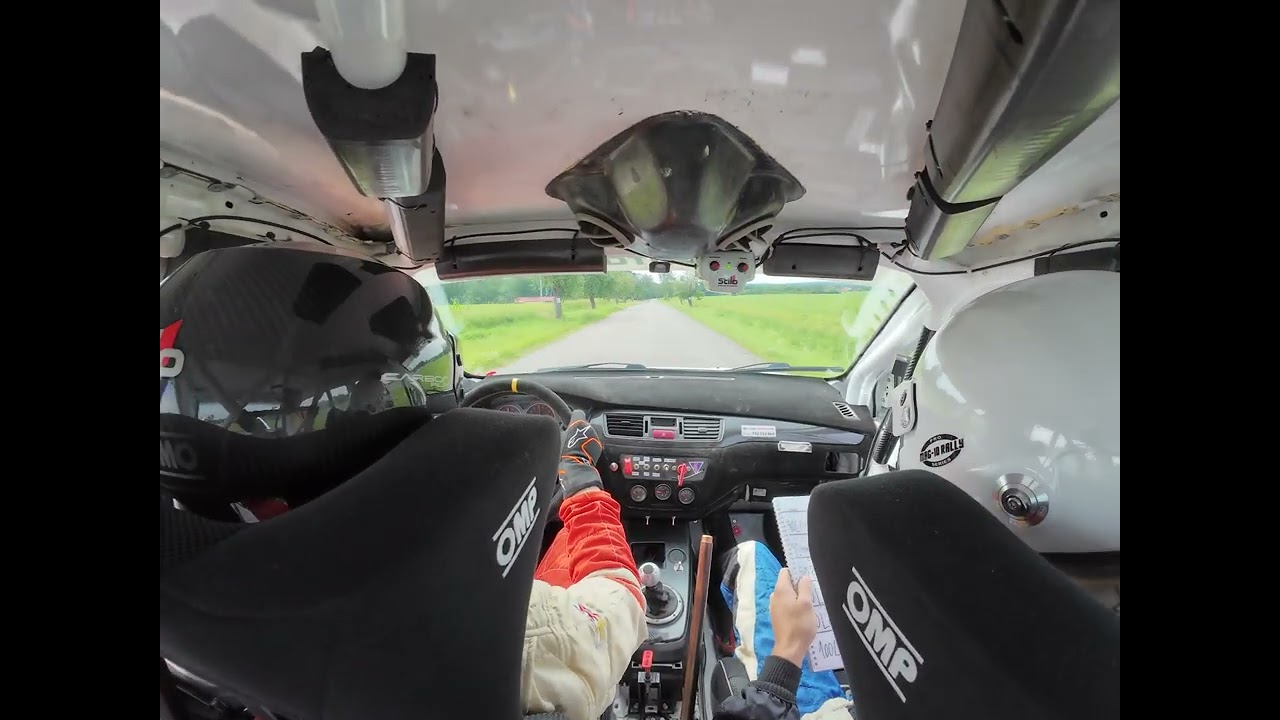 Rally Železné hory 2024 RZ 1 Brázda-Bodlák Lancer Evo 9 gr.N