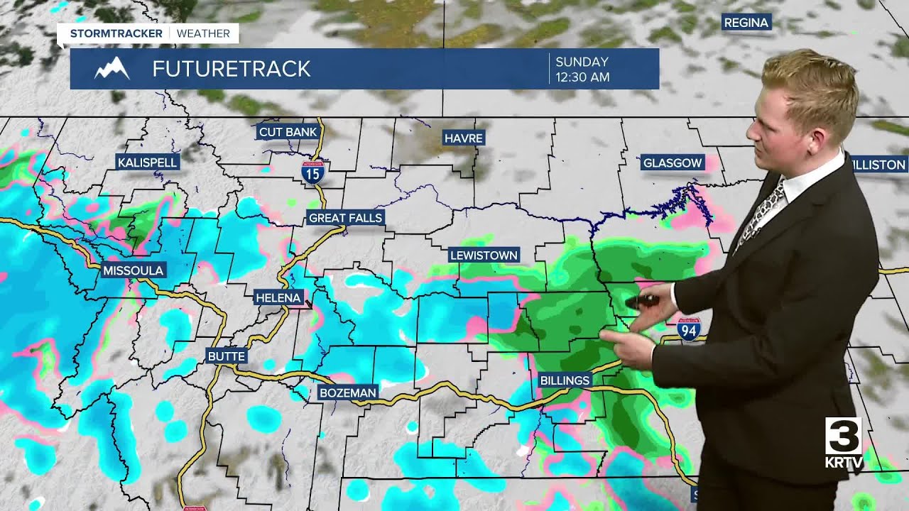 Light rain and snow possible Saturday night into Sunday - YouTube