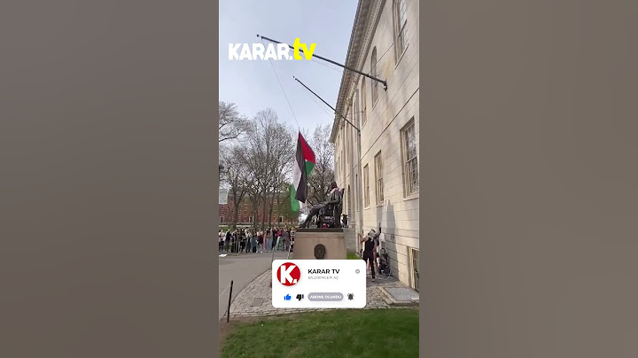 İsyan dinmiyor! Öğrenciler Harvard'da Amerikan bayrağını indirip Filistin bayrağı astı #shorts