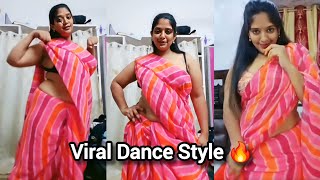 Pink Saree Dance Graceful Desi Performance 2025