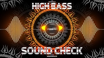 EXTREME BASS TEST | HIGH ALERT BASS SWEEP | SOUND CHECK | YOGESH SHEJULKAR