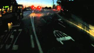 Moron driver almost collides with the trolleybus on cyclelane screenshot 4