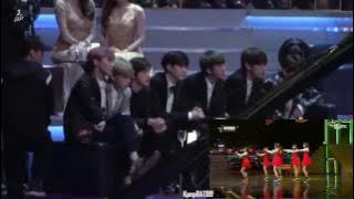 161202 BTS(방탄소년단) reaction to GFRIEND(여자친구) - NAVILLERA @MAMA