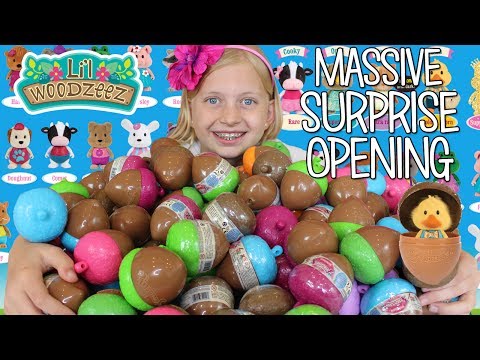 HUGE Surprise Toy Egg Opening with Lil Woodzeez