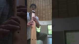 B Flat bass drone flute