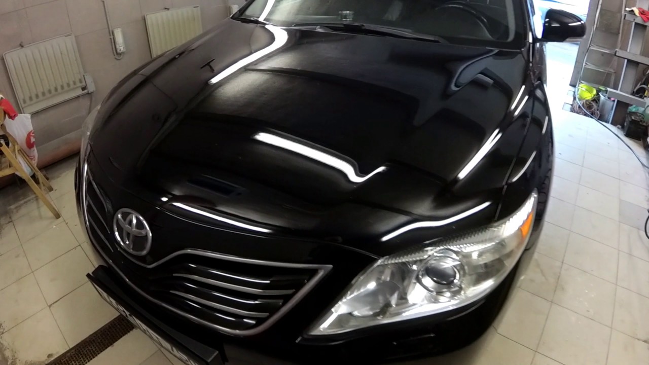 ПОЛИРОВКА и ЖИДКОЕ СТЕКЛО (TOYOTA CAMRY) г.Балашиха - YouTube