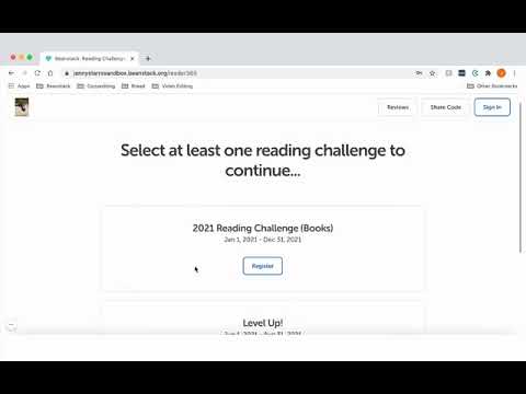 Beanstack Basics for Libraries How patrons register for a Beanstack account and add readers