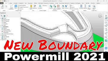 Powermill 2021 Tutorial | Powermill 2021 Boundary Surface | Powermill programming tutorial