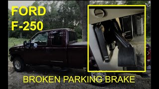 2000 Ford F-250 Parking Brake Cable Replacement