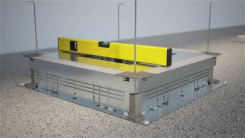 Mounting of Floor boxes in polished screeds – OBO Bettermann