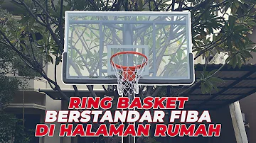 Ring basket berstandar FIBA di halaman rumah #basket #basketindonesia #basketball #basketballdunk