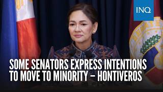 Some senators express intentions to move to minority – Hontiveros