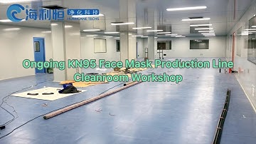 Ongoing KN95 Face Mask ISO-7 Production Line Cleanroom Workshop Project
